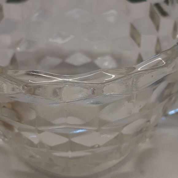 3 pc. Antique,1928, FOSTORIA“American” Pattern #2056, Creamer, Sugar, & dish. - Picture 8 of 13